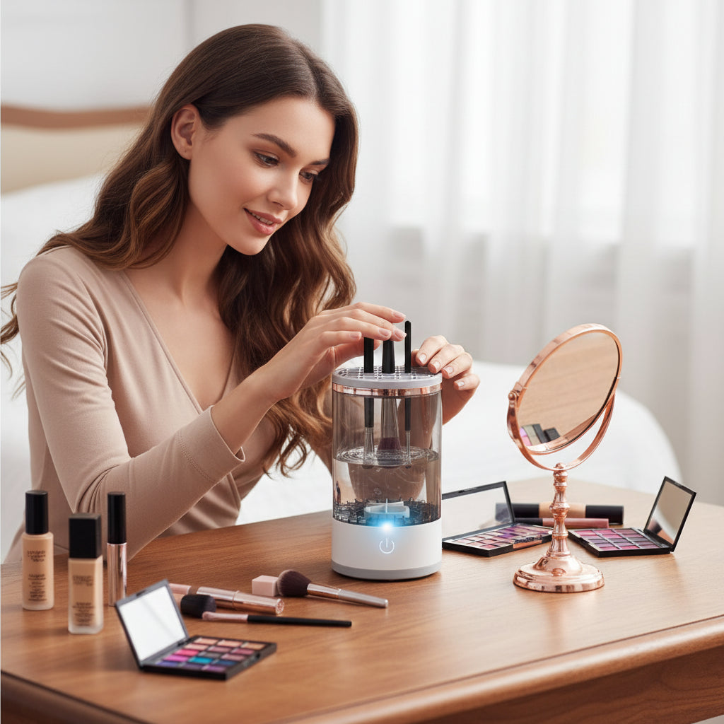 Lunar Serenity Beauty Electric Makeup Brush Cleaner